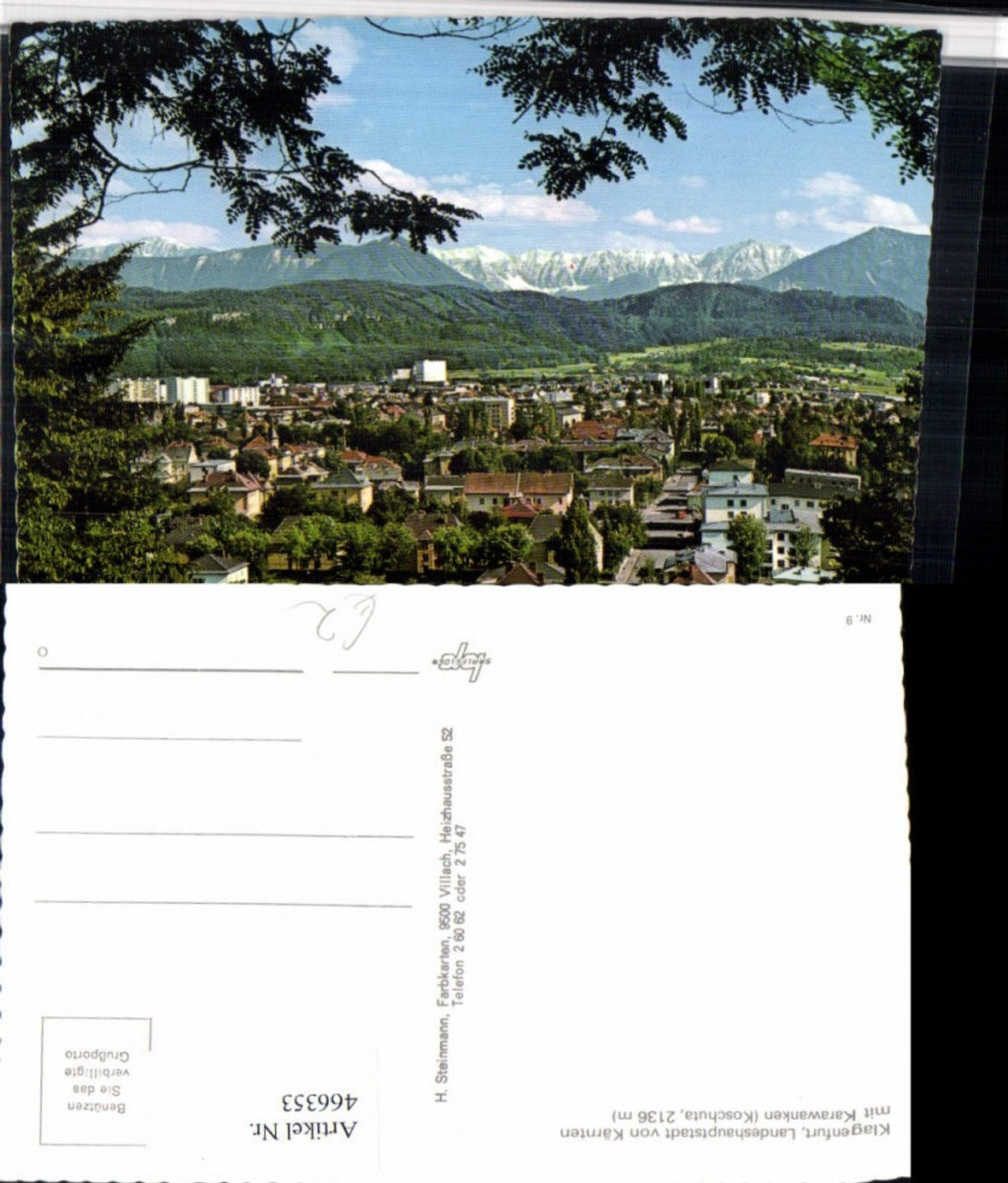 466353,Klagenfurt am Wörthersee Totale m. Karawanken Bergkulisse