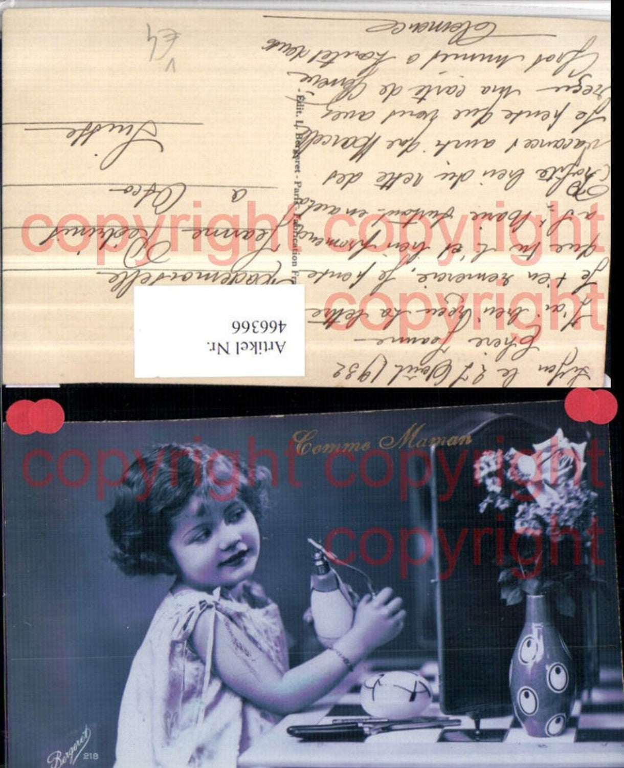 466366,Comme Maman Mädchen als Erwachsene Parfum pub L. Bergeret