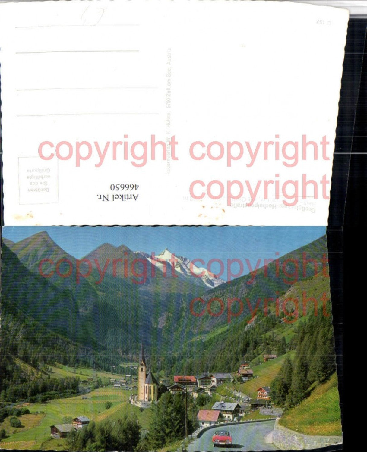 466650,Heiligenblut Totale m. Großglockner Bergkulisse