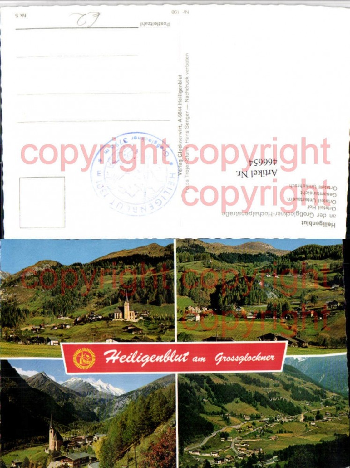 466654,Heiligenblut Totale Hof Untertauern Umkehrschleife Mehrbildkarte