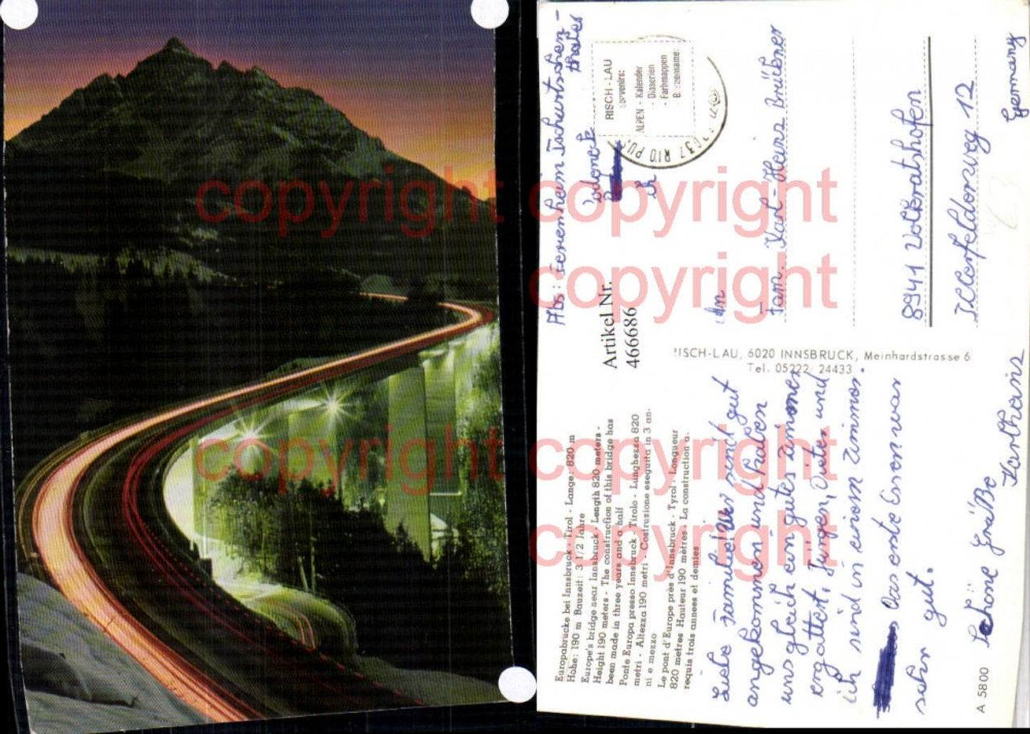 Alte Ansichtskarte – Old Postcard