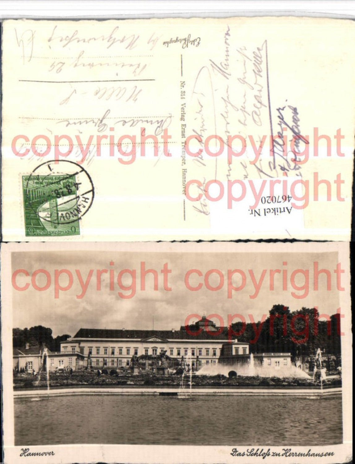 467020,Hannover Schloss zu Herrenhausen