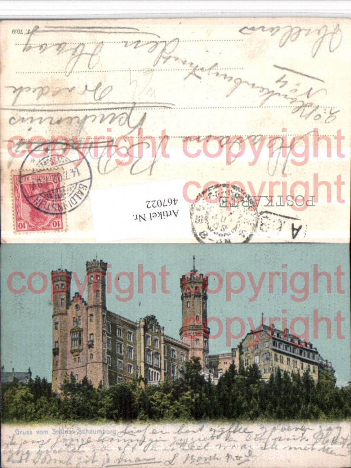 467022,Gruß vom Schloss Schaumburg b. Balduinstein