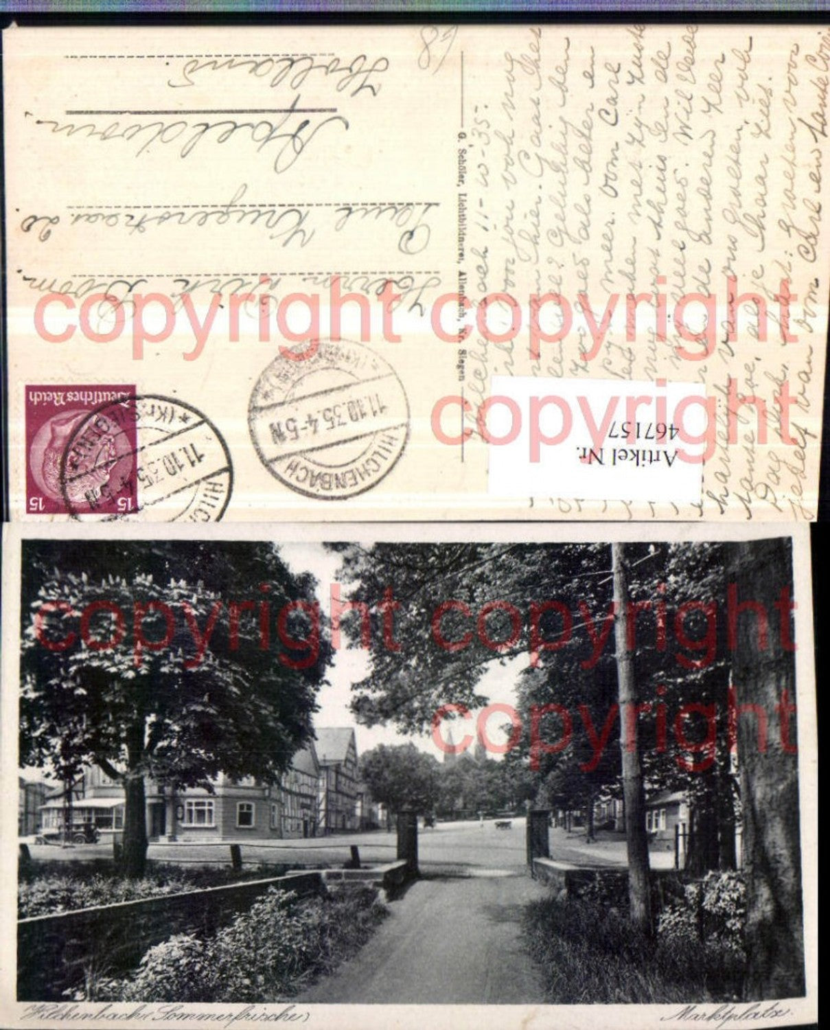 467157,Hilchenbach Marktplatz Partie