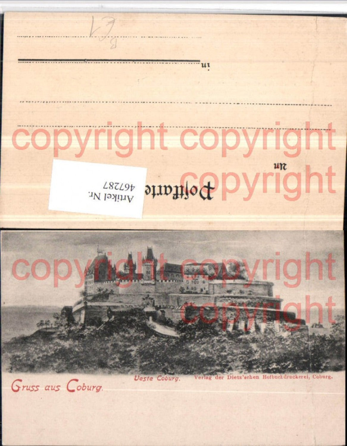 467287,Gruß aus Coburg Veste Burg