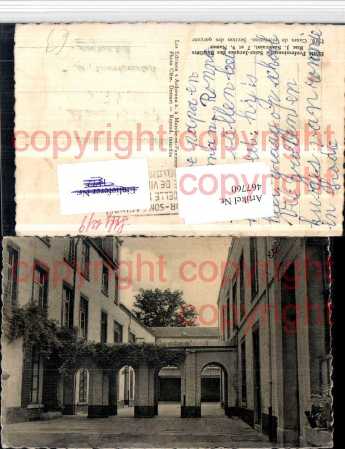 467760,Belgium Namur Ecole St-Jacques Cours recreation Section des garcons