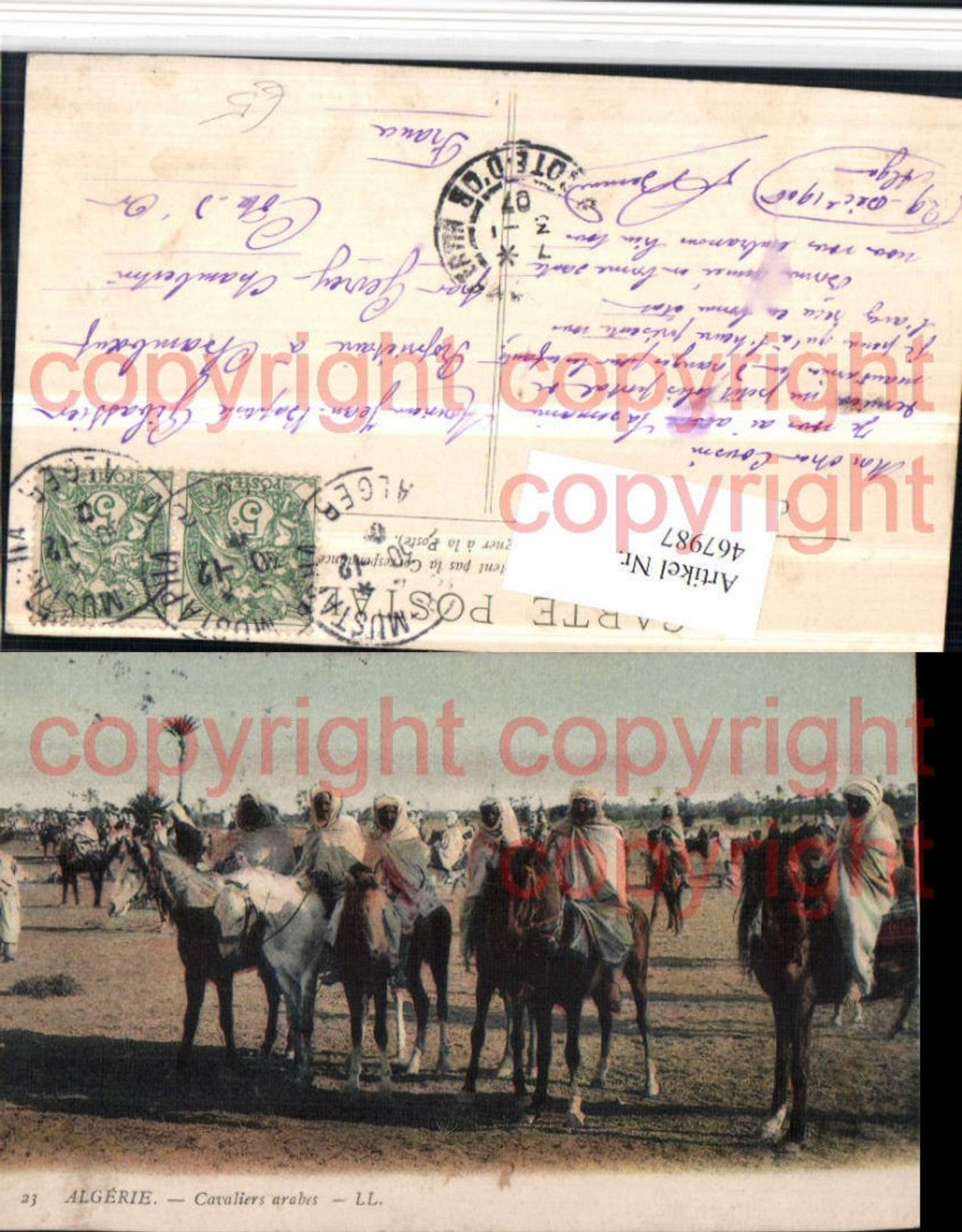 467987,Algeria Algerie Cavaliers arabes Volkstypen Pferde