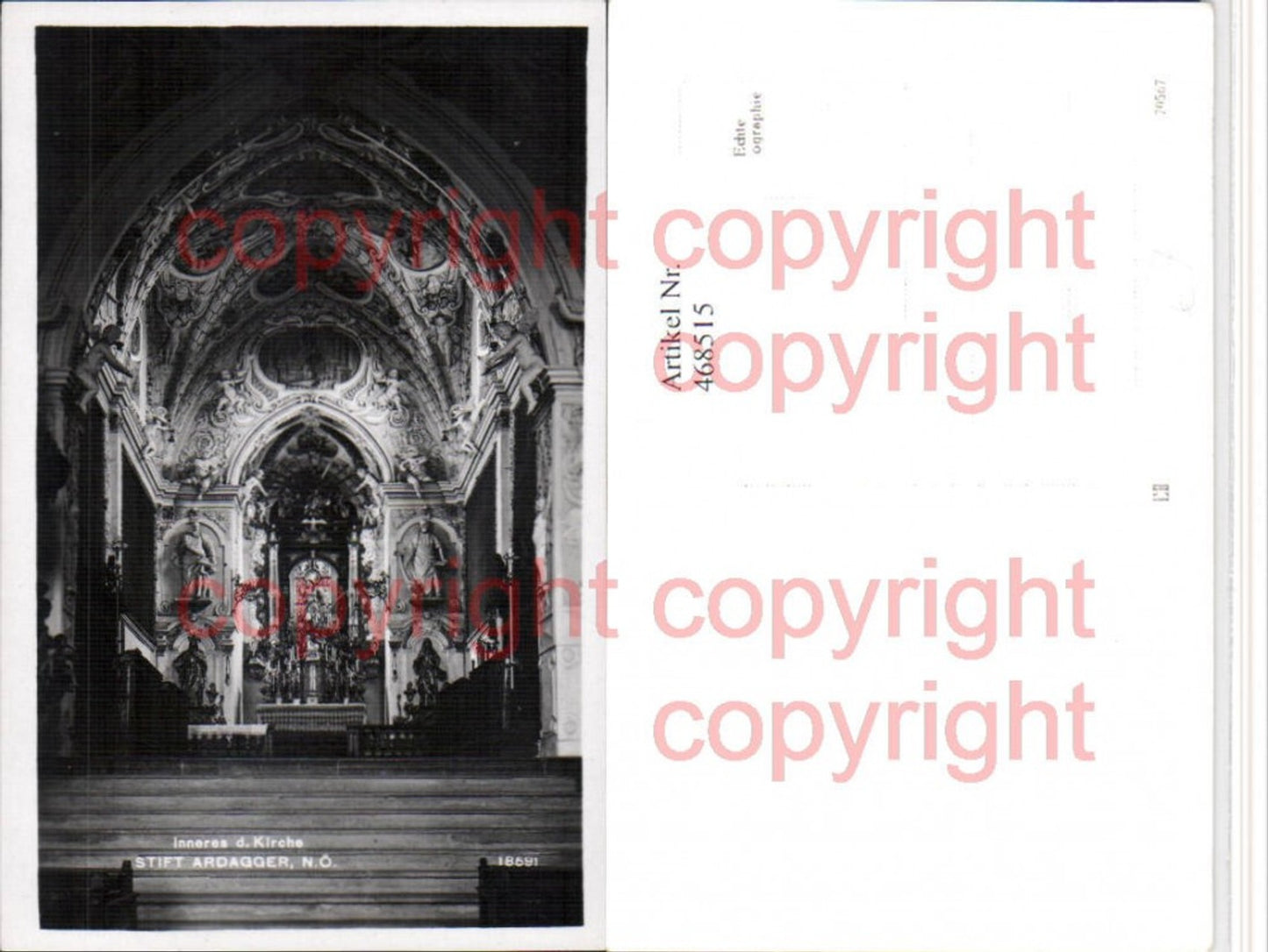 468515,Stift Ardagger Kirche Innenansicht Altar