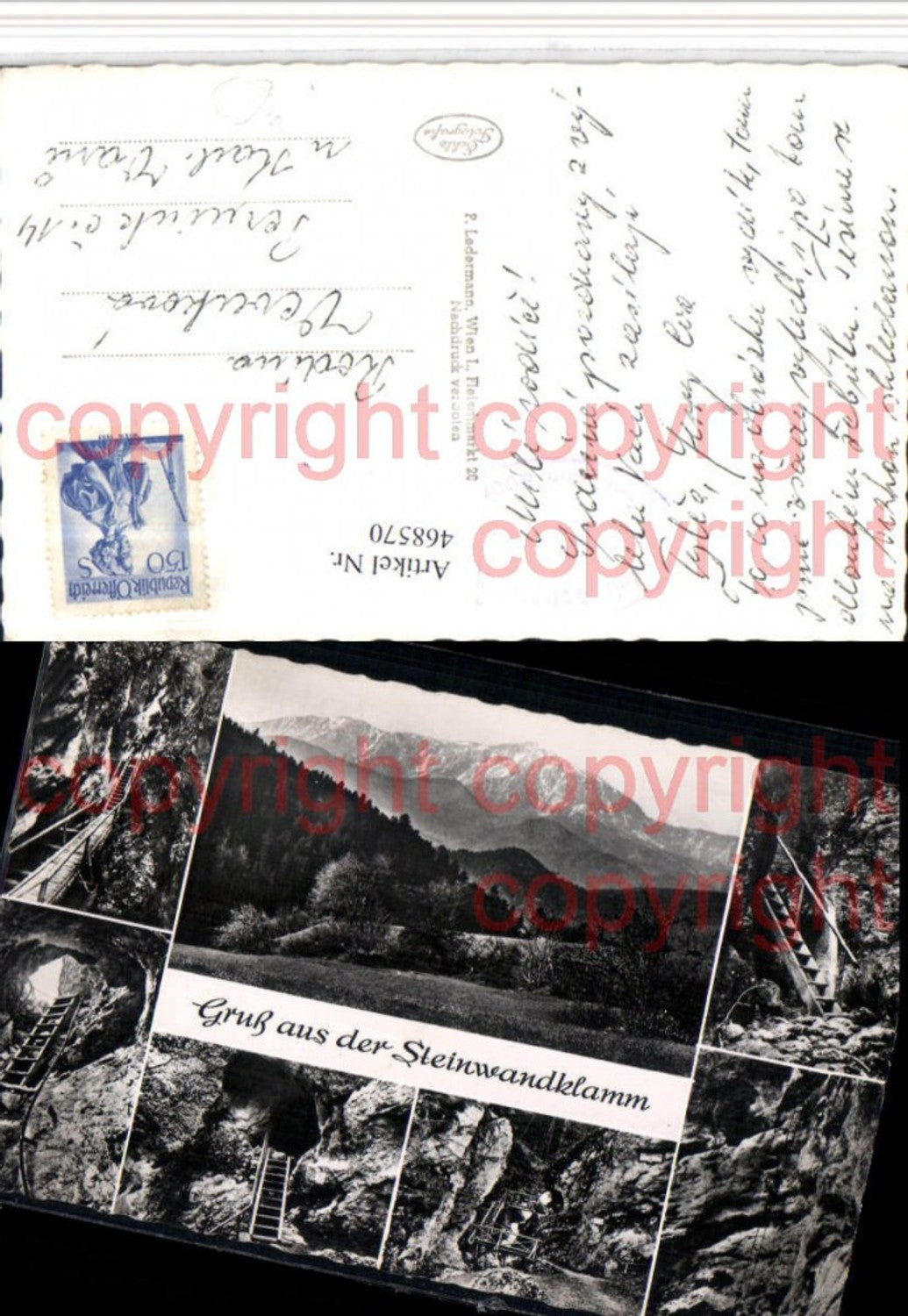 468570,Steinwandklamm Klamm b. Weissenbach an d. Triesting Mehrbildkarte