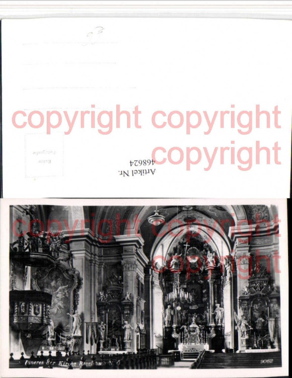 468624,Ravelsbach Kirche Innenansicht Kanzel