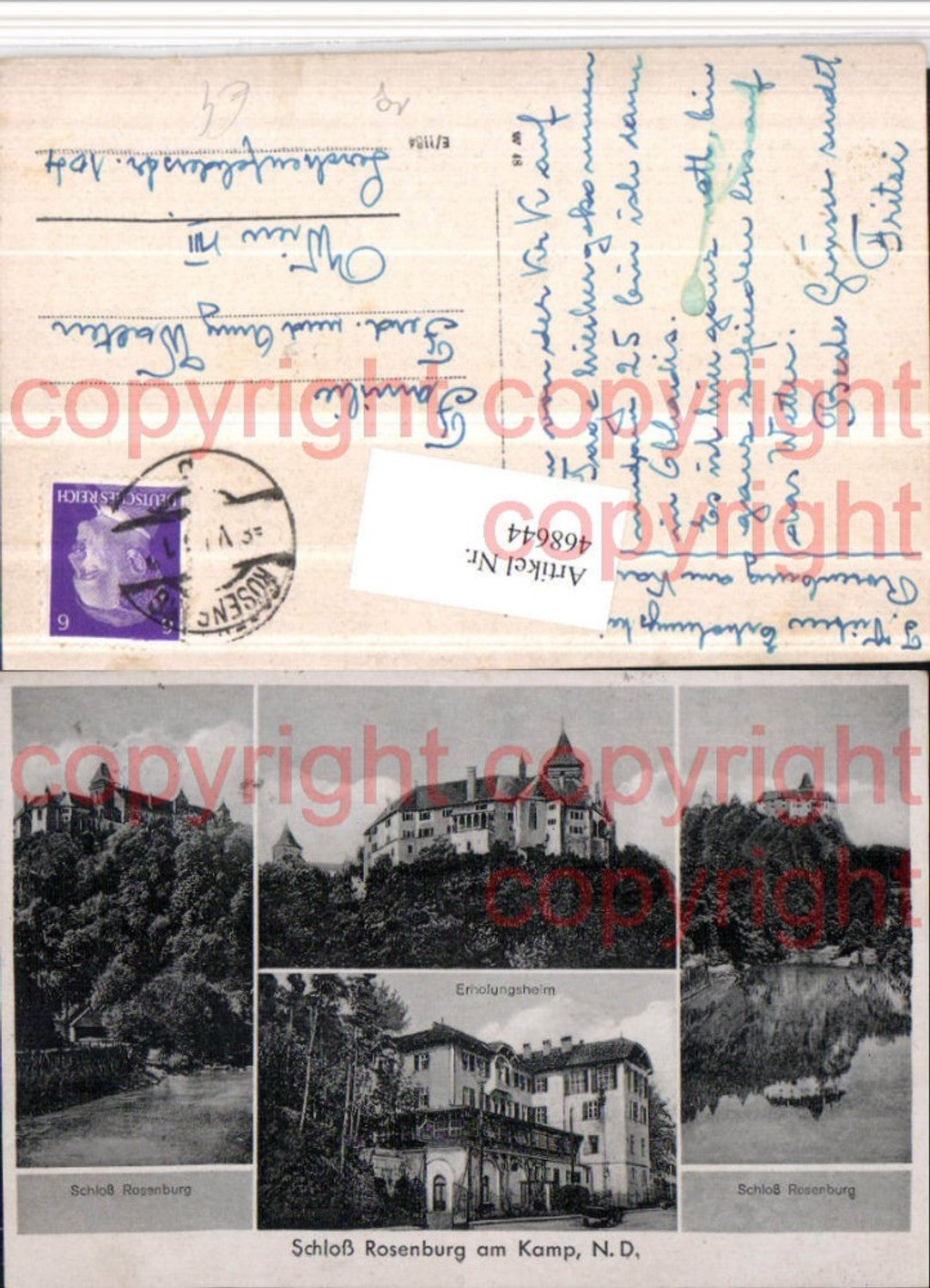 468644,Schloss Rosenburg am Kamp Erholungsheim Mehrbildkarte