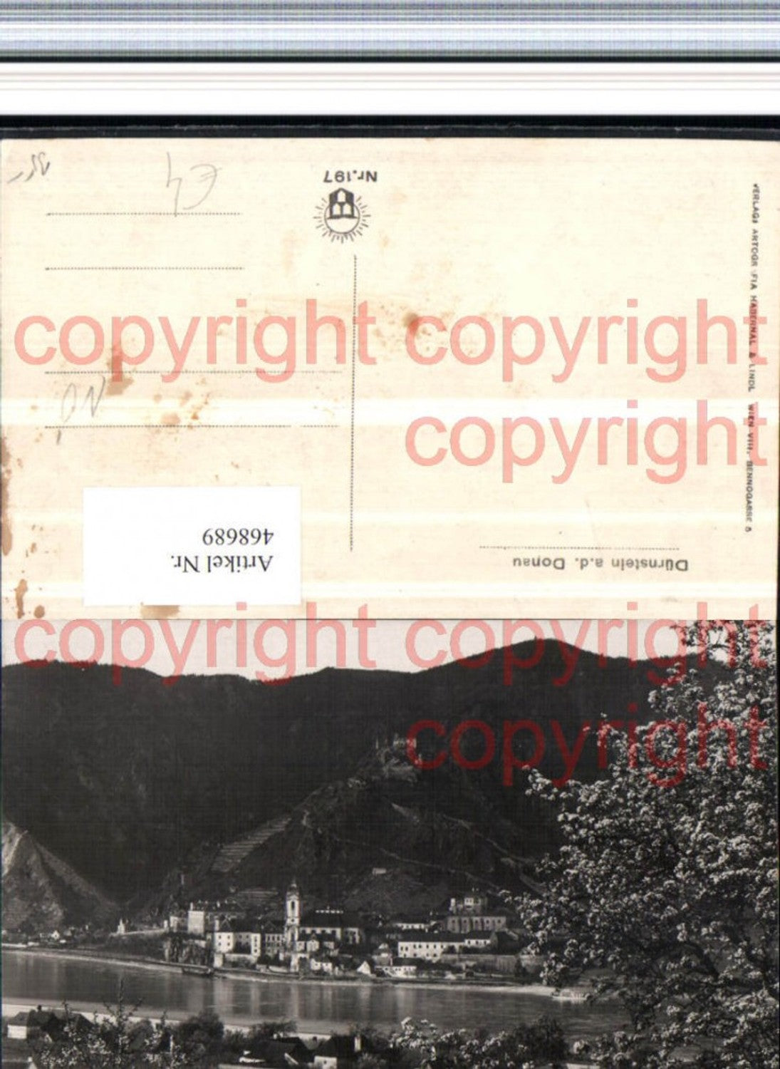 468689,Dürnstein an d. Donau Totale m. Ruine