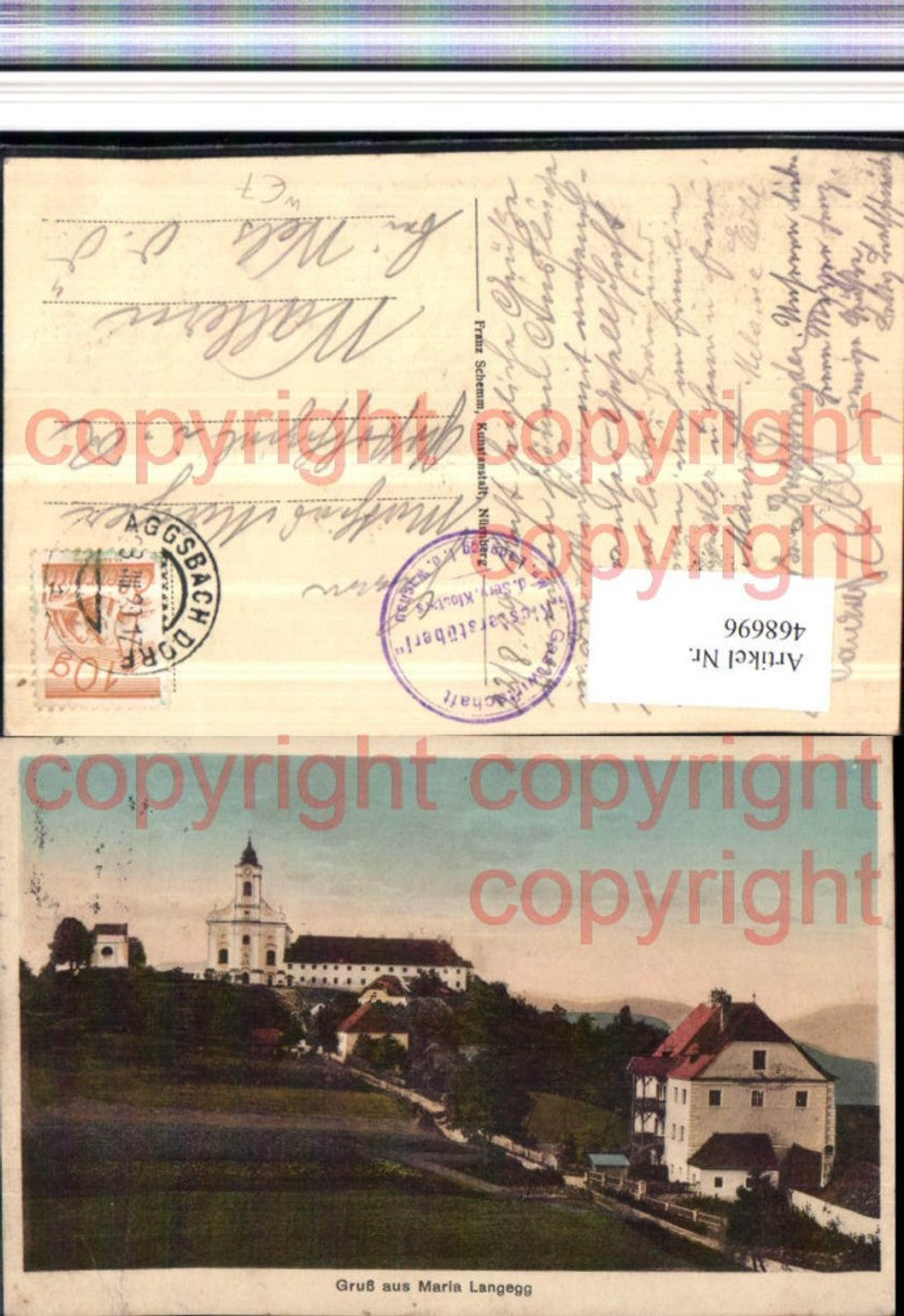 468696,Gruß aus Maria Langegg b. Bergern Kirche