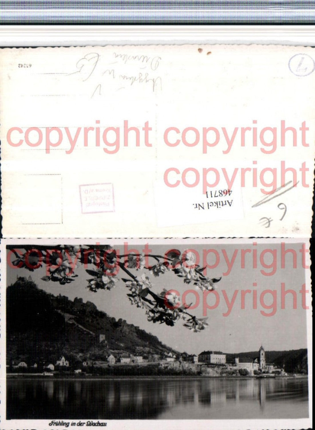 468711,Dürnstein in d. Wachau Totale m. Ruine pub Foto Zipperle Krems