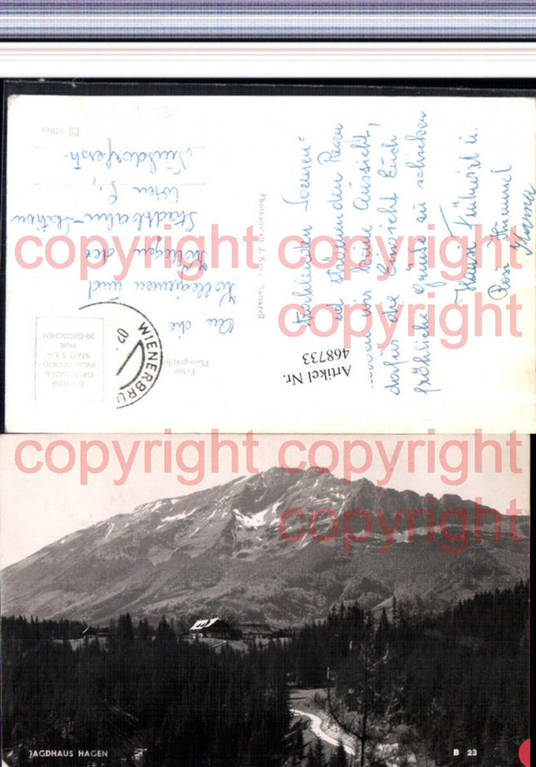 468733,Jagdhaus Hagen b. Mitterbach Bergkulisse