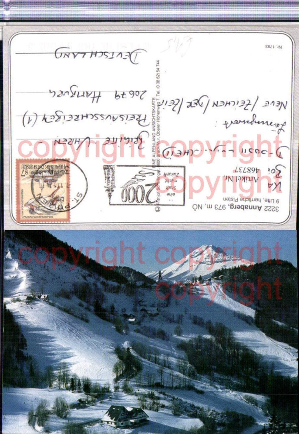 468737,Annaberg Totale Bergkulisse Winterbild