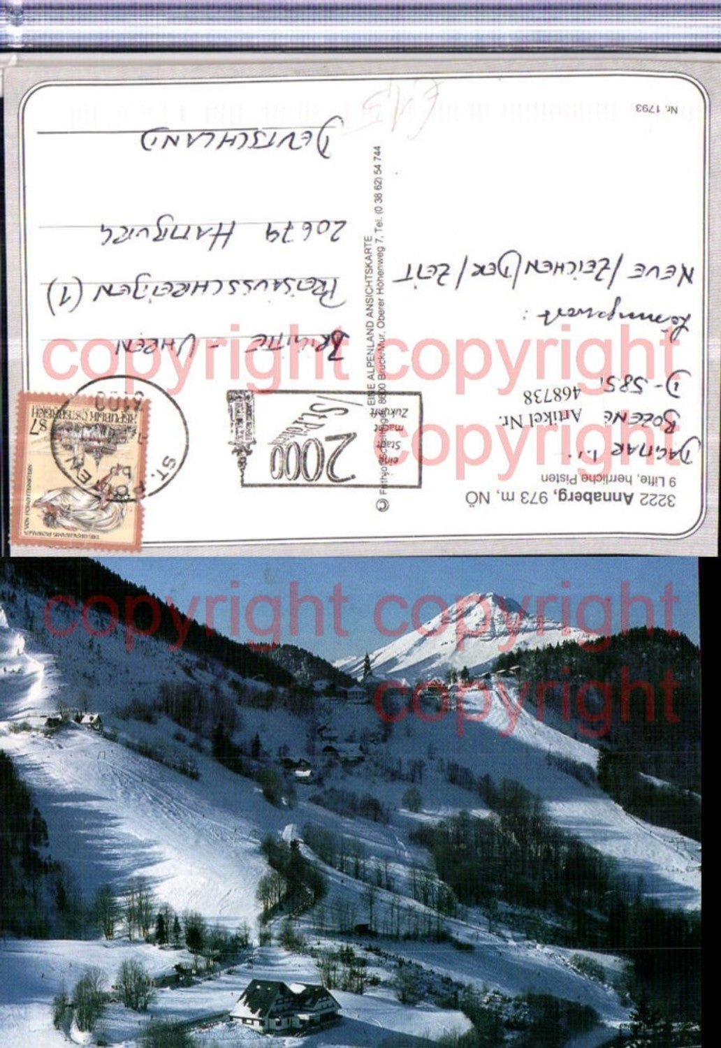 468738,Annaberg Totale Bergkulisse Winterbild