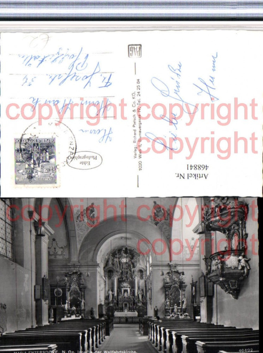 468841,Maria Enzersdorf Wallfahrtskirche Kirche Innenansicht Kanzel