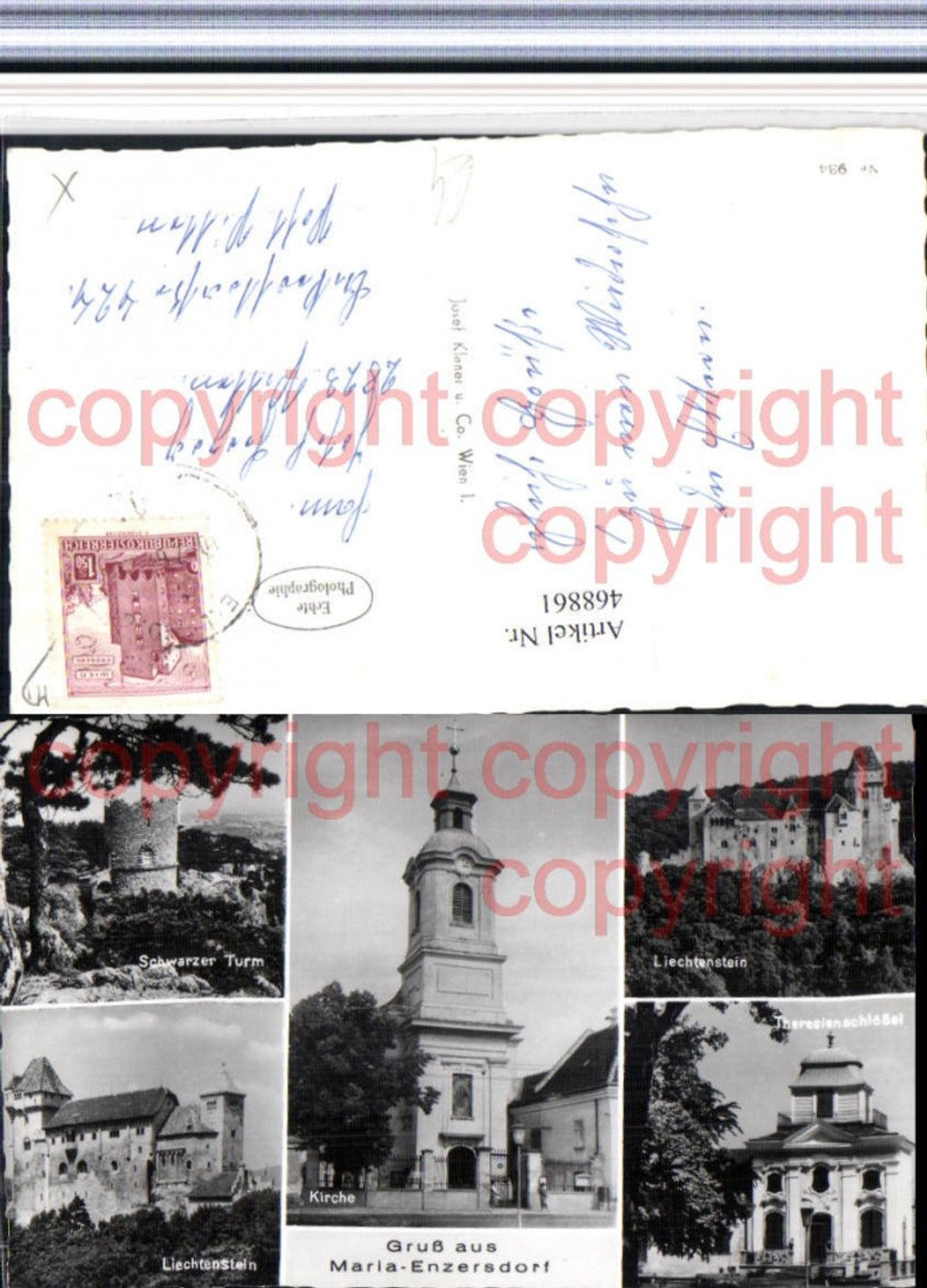 468861,Maria Enzersdorf Kirche Burg Liechtenstein Mehrbildkarte