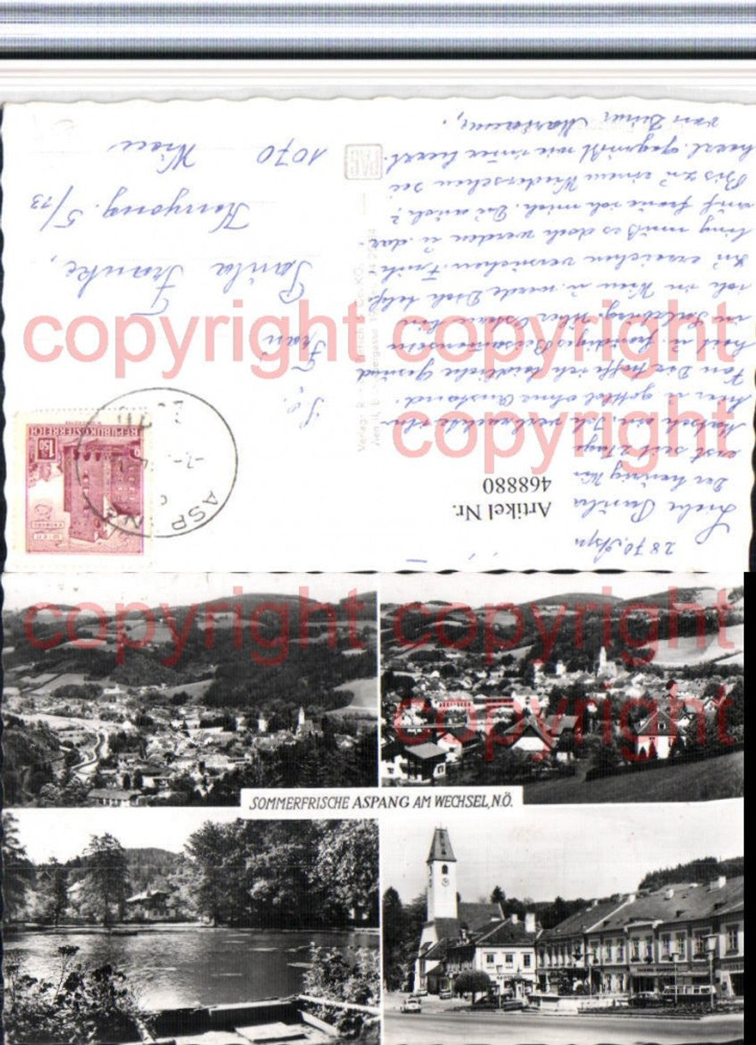 468880,Aspang am Wechsel Totale Teich Mehrbildkarte