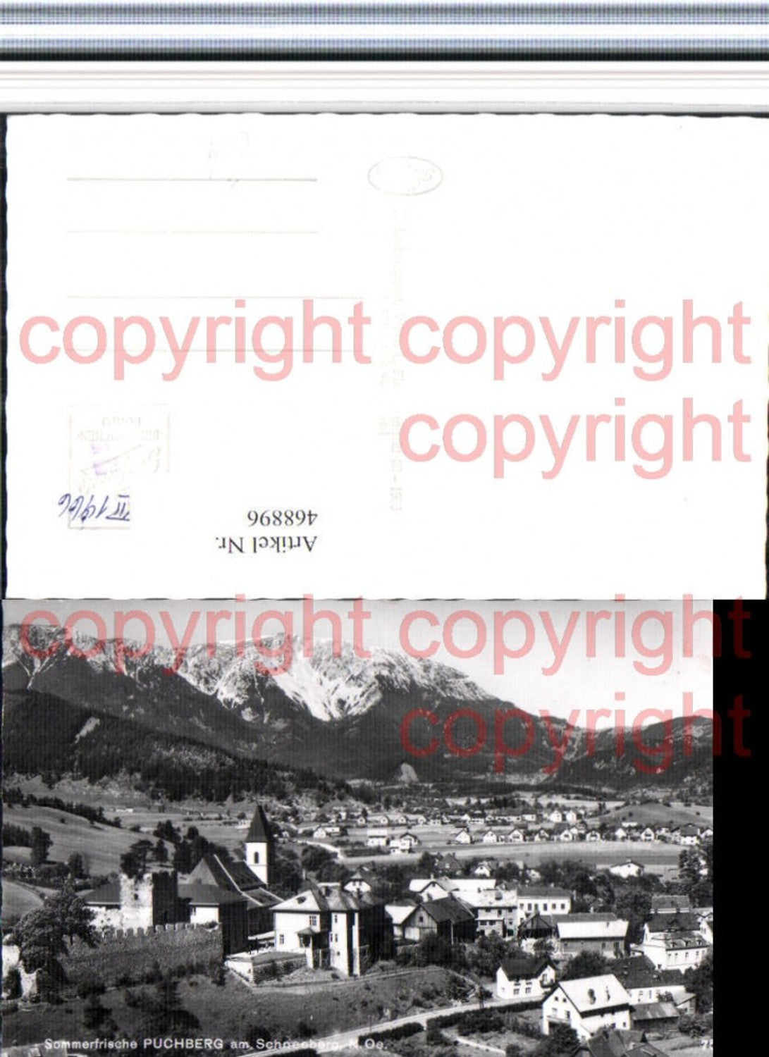 468896,Puchberg am Schneeberg Totale Bergkulisse