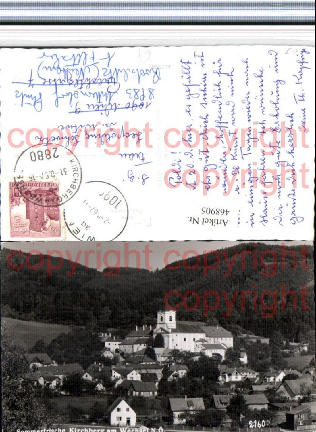 468905,Kirchberg am Wechsel Teilansicht Kirche