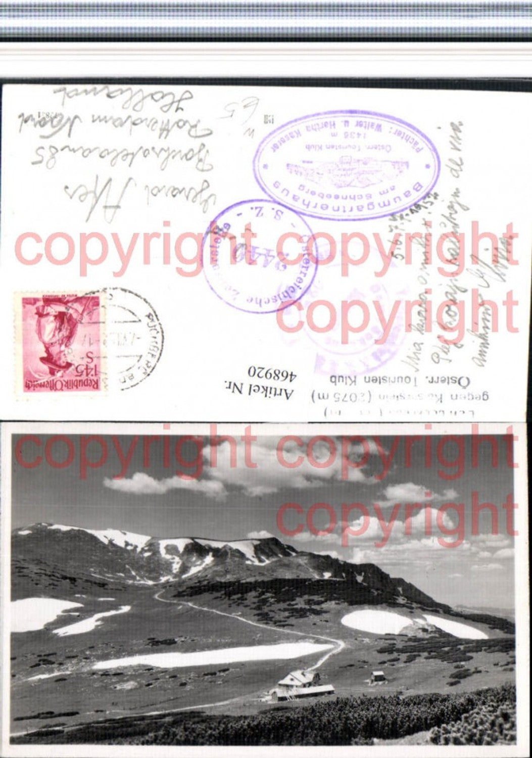 468920,Damböckhaus Berghütte b. Puchberg geg. Kaiserstein