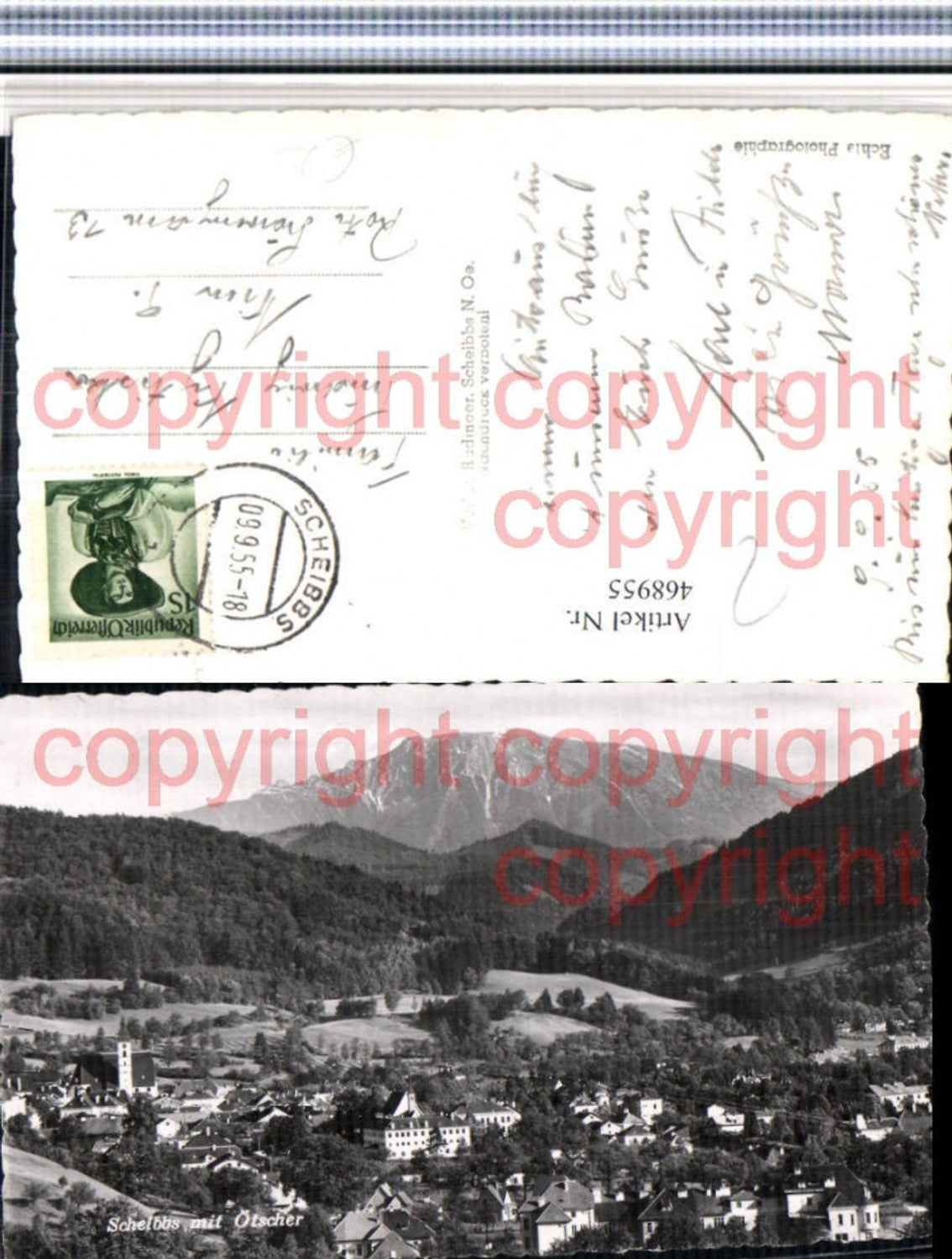 468955,Scheibbs Totale m. Ötscher Bergkulisse