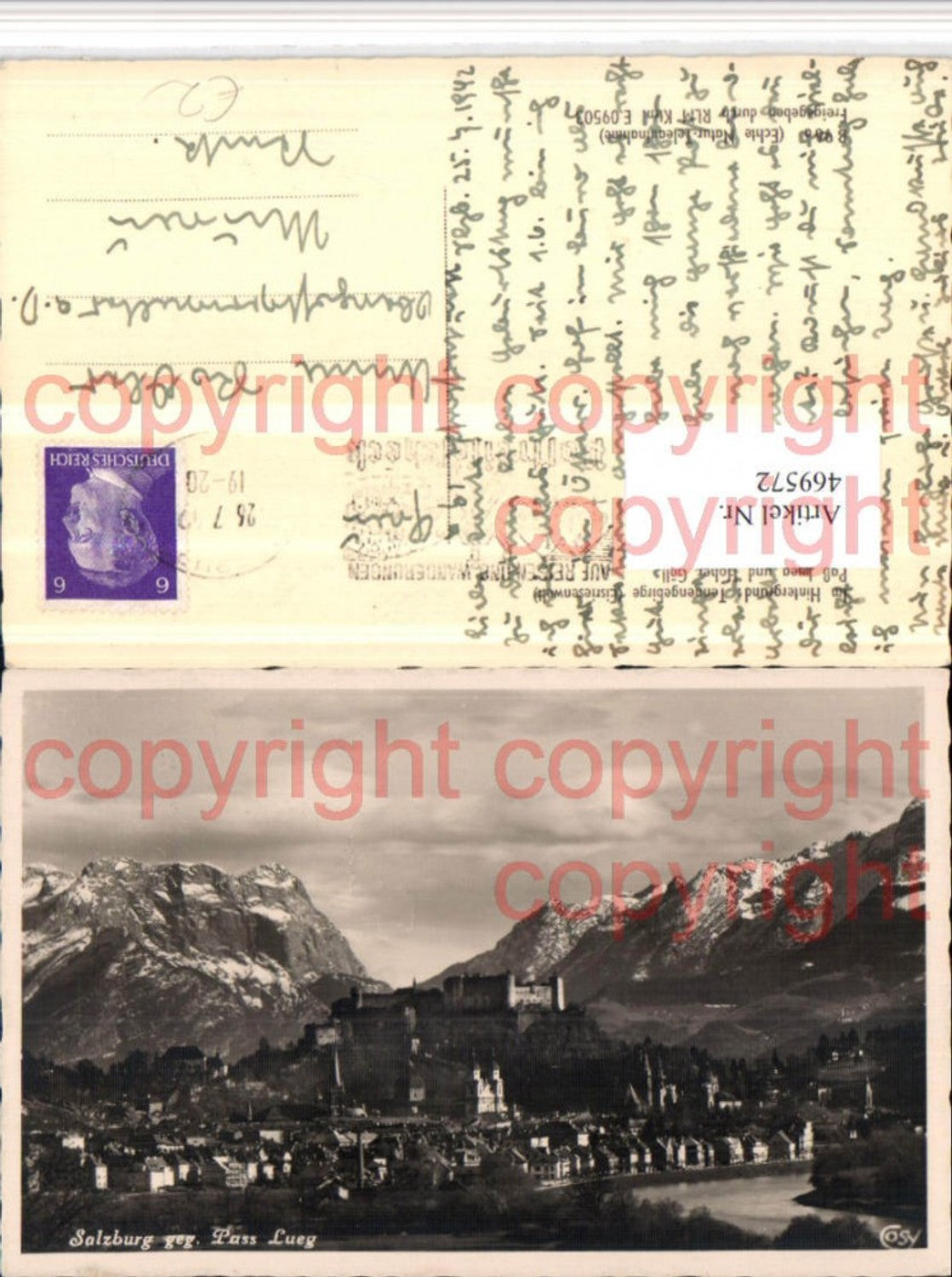 469572,Salzburg Totale m. Festung geg. Pass Lueg Bergkulisse pub Cosy