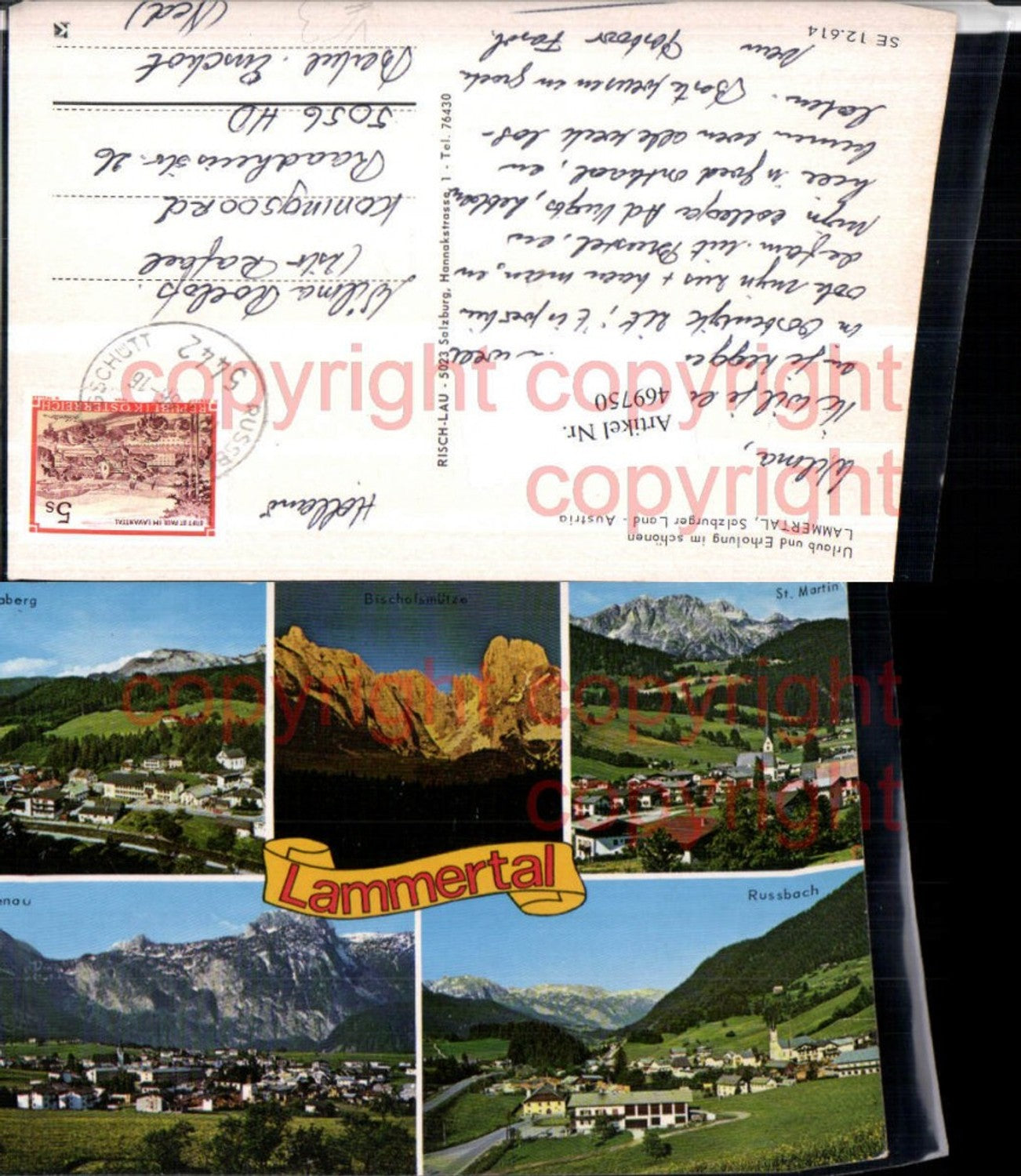 469750,Lammertal Abtenau Russbach Mehrbildkarte pub Risch-Lau