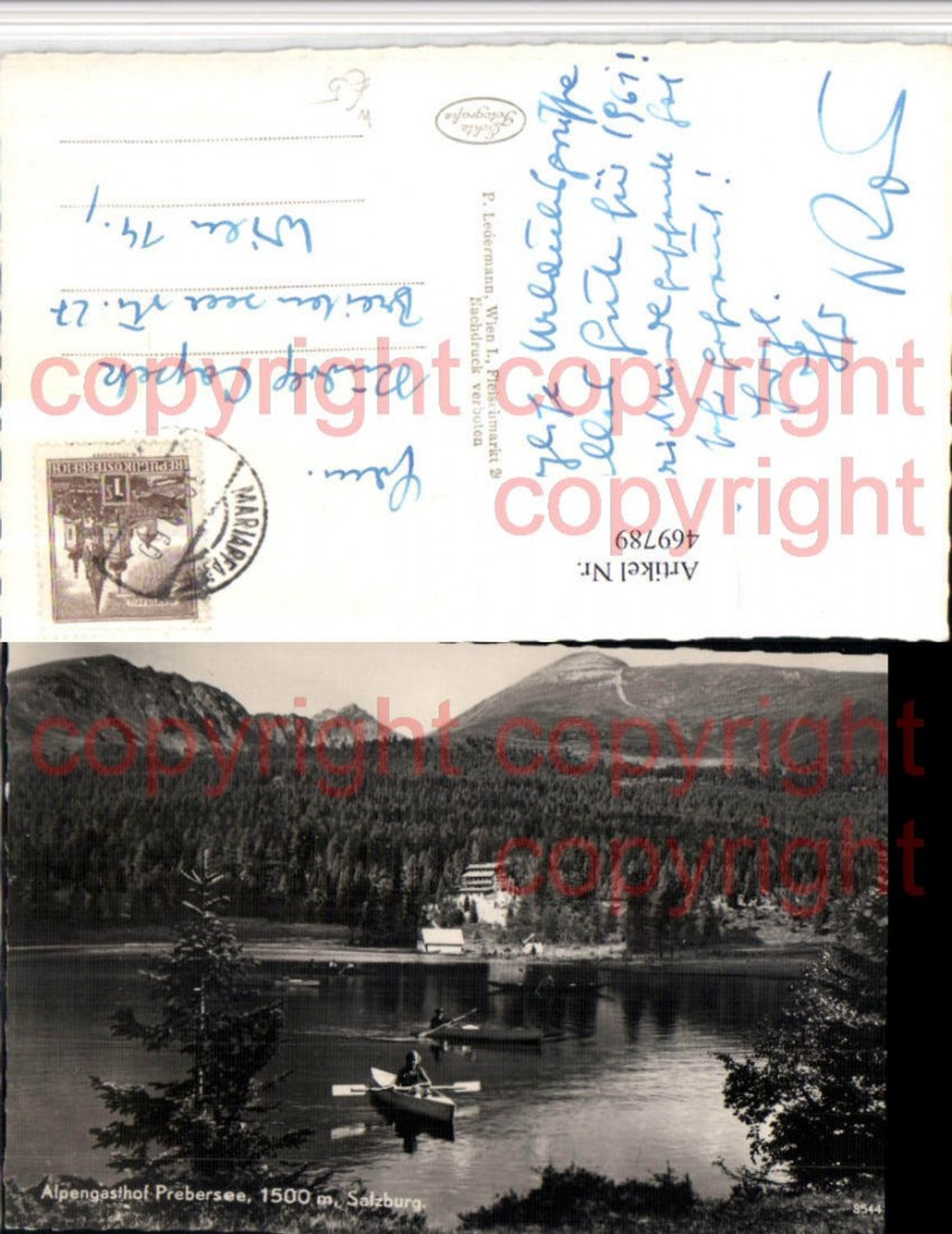 469789,Alpengasthof Prebersee See b. Tamsweg Ruderboote