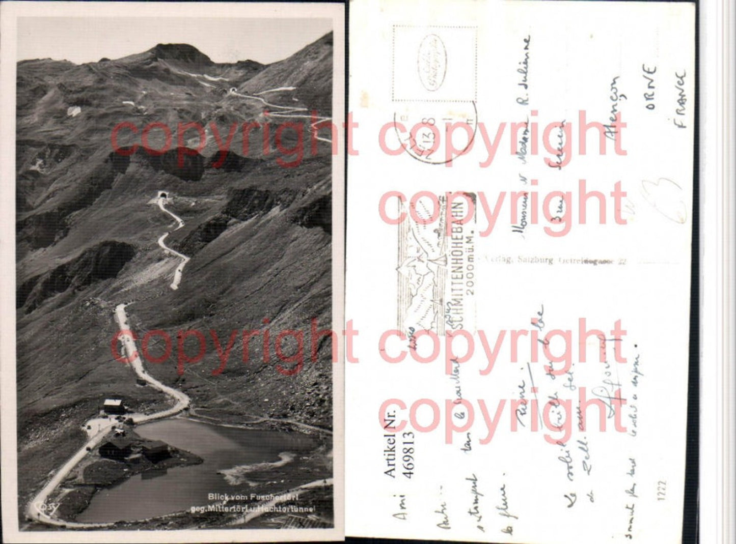 469813,Blick vom Fuschertörl geg. Mittertörl b. Fusch Bergkulisse