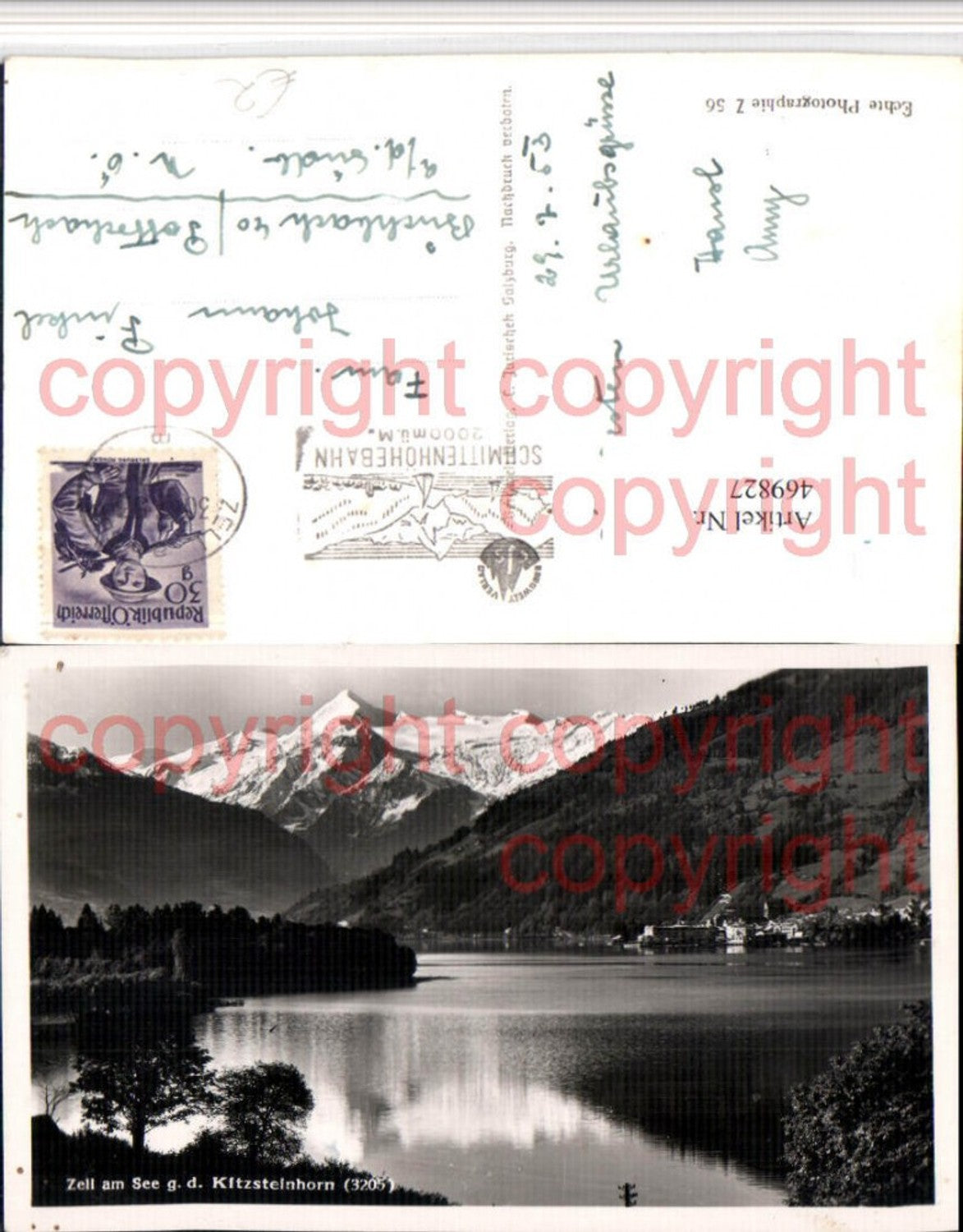 469827,Zell am See Teilansicht geg. Kitzsteinhorn Bergkulisse