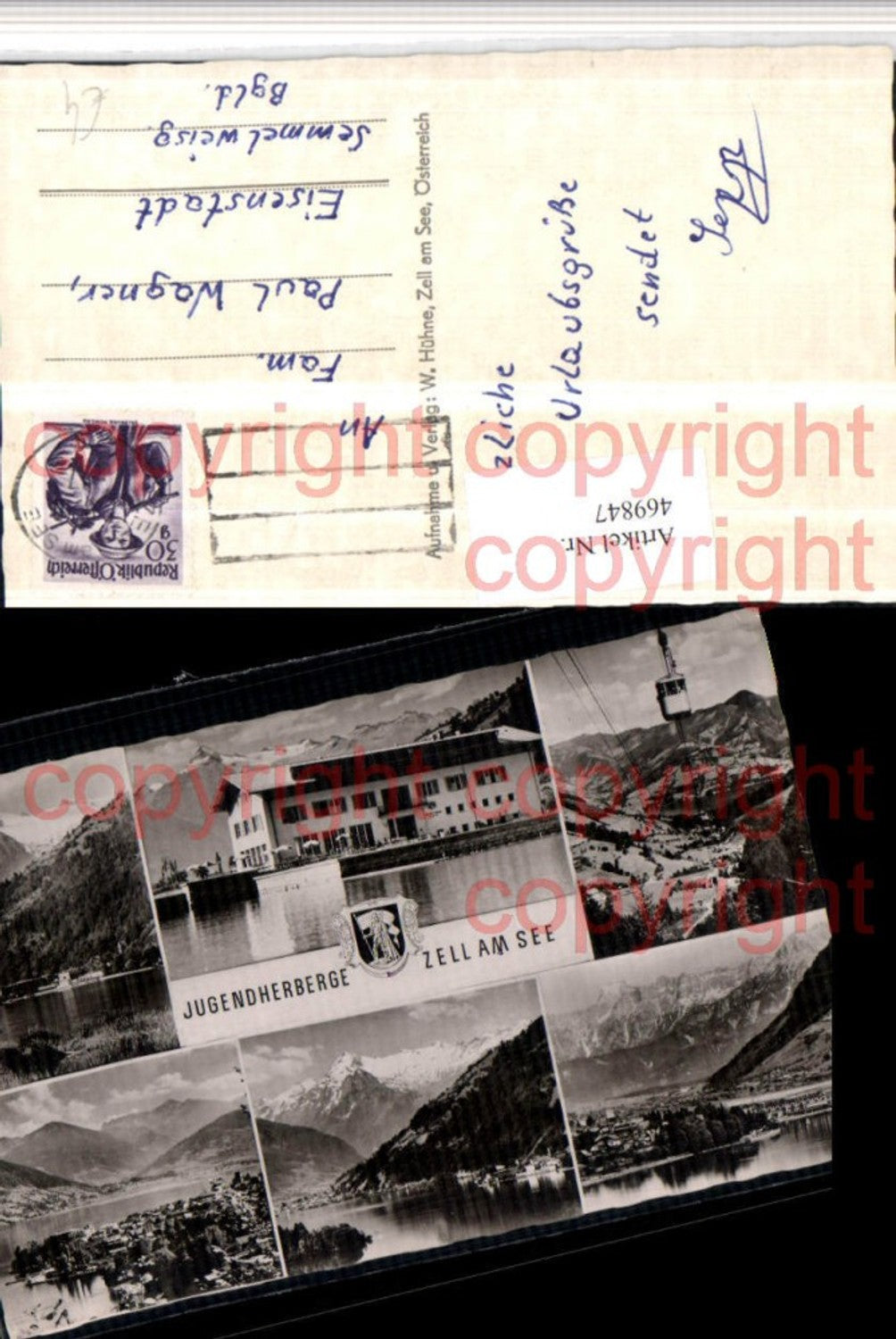 469847,Zell am See Totale Jugendherberge Seilbahn Mehrbildkarte