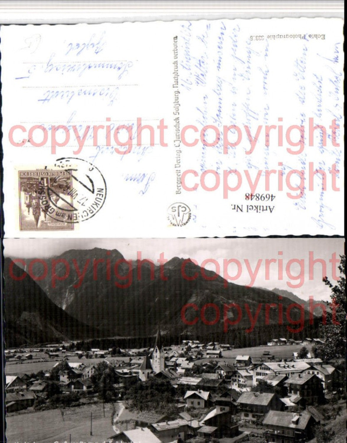 469848,Neukirchen am Großvenediger Totale geg. Sulzbachtal Bergkulisse