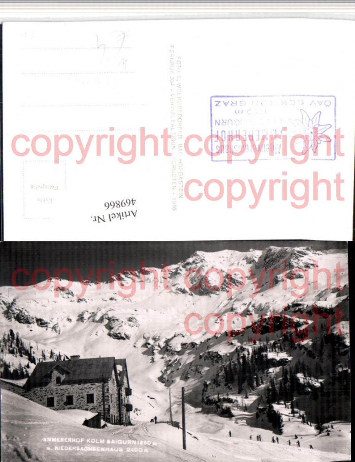 469866,Ammererhof Kolm Saigurn b. Rauris Bergkulisse Winterbild