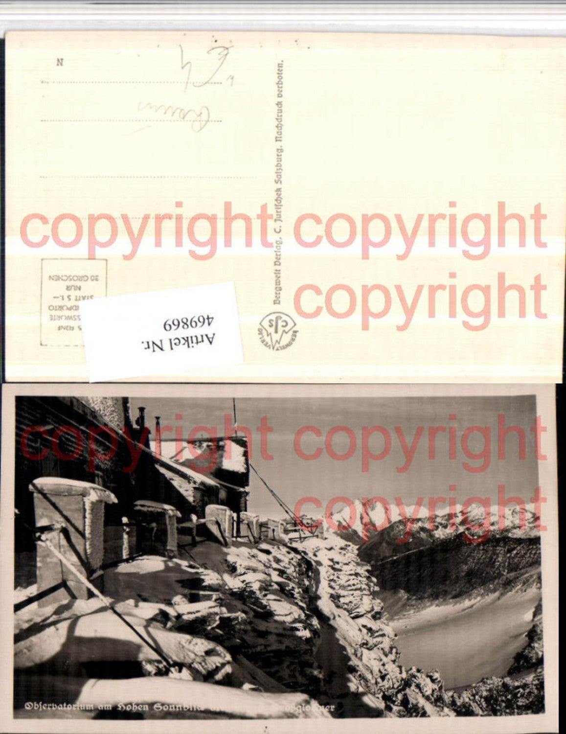 469869,Observatorium am Hohen Sonnblick b. Rauris Bergkulisse