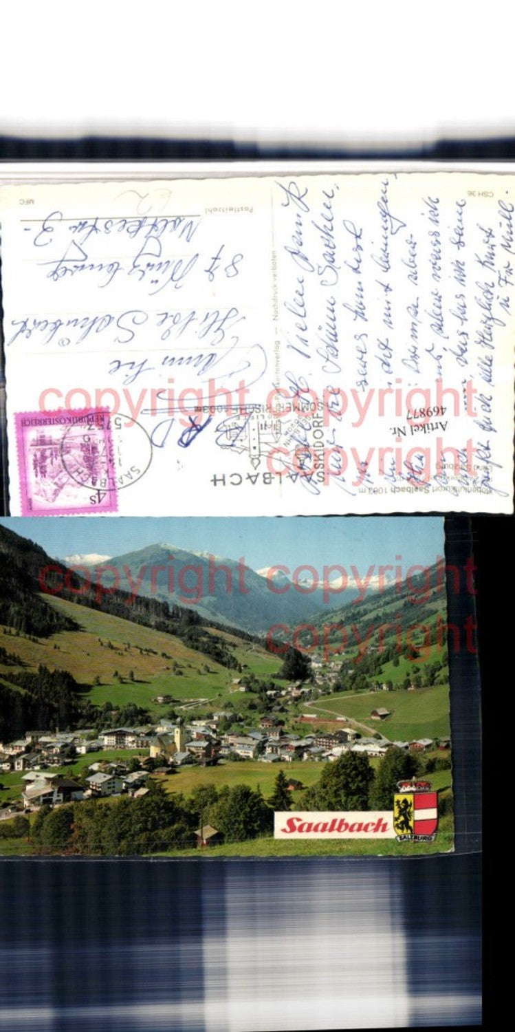 469877,Saalbach Totale m. Zwölferkogel Bergkulisse