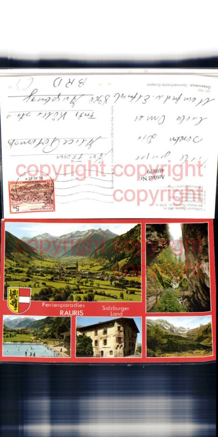 469879,Rauris Totale Gemeindehaus Freibad Klamm Mehrbildkarte