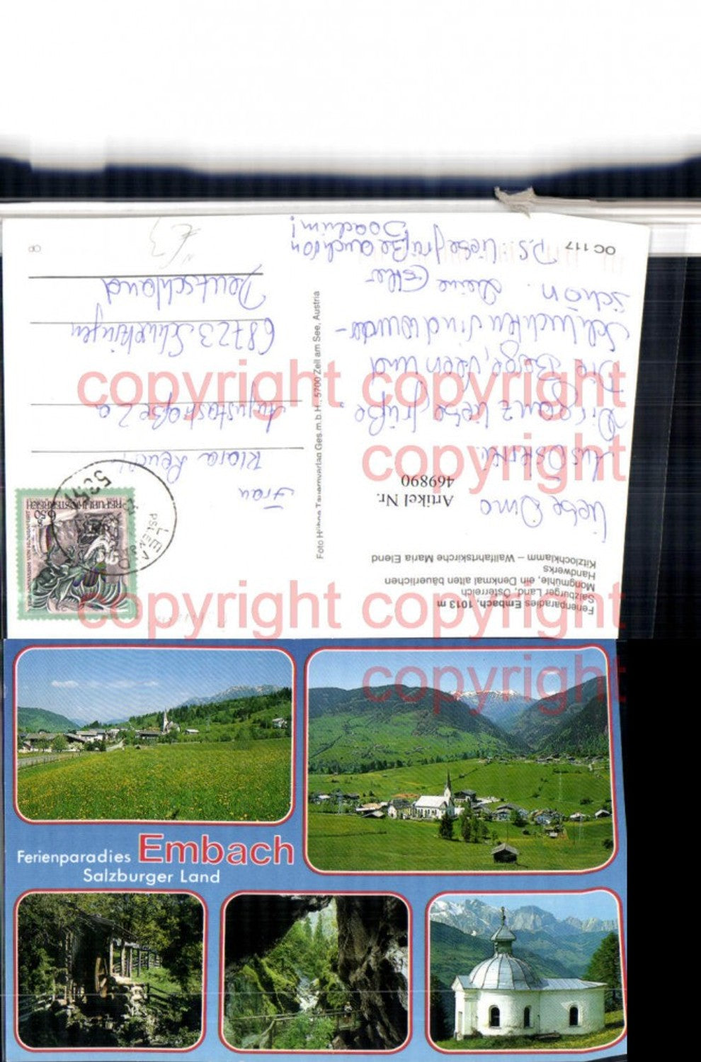 469890,Embach b. Lend Totale Kapelle Mühle Mehrbildkarte