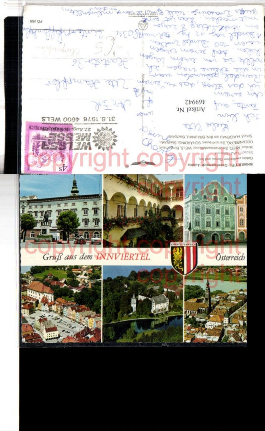 469942,Innviertel Ried Wels Schärding Braunau Mehrbildkarte pub Alpine Luftbild 255