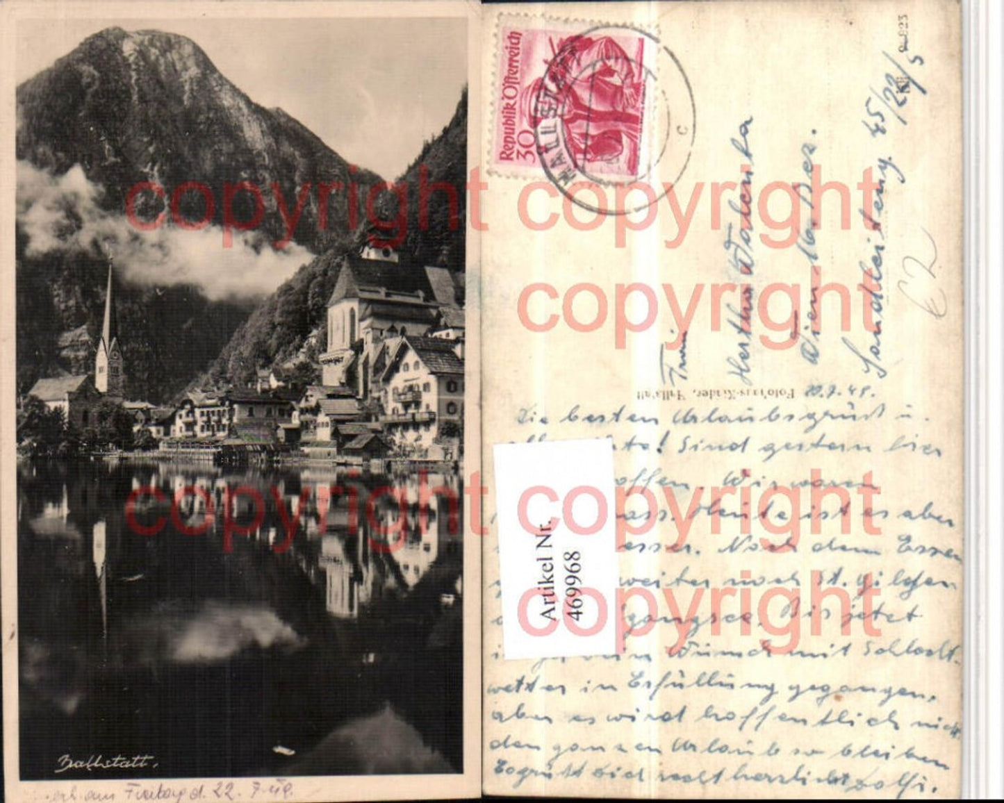 469968,Hallstatt Teilansicht Kirchen