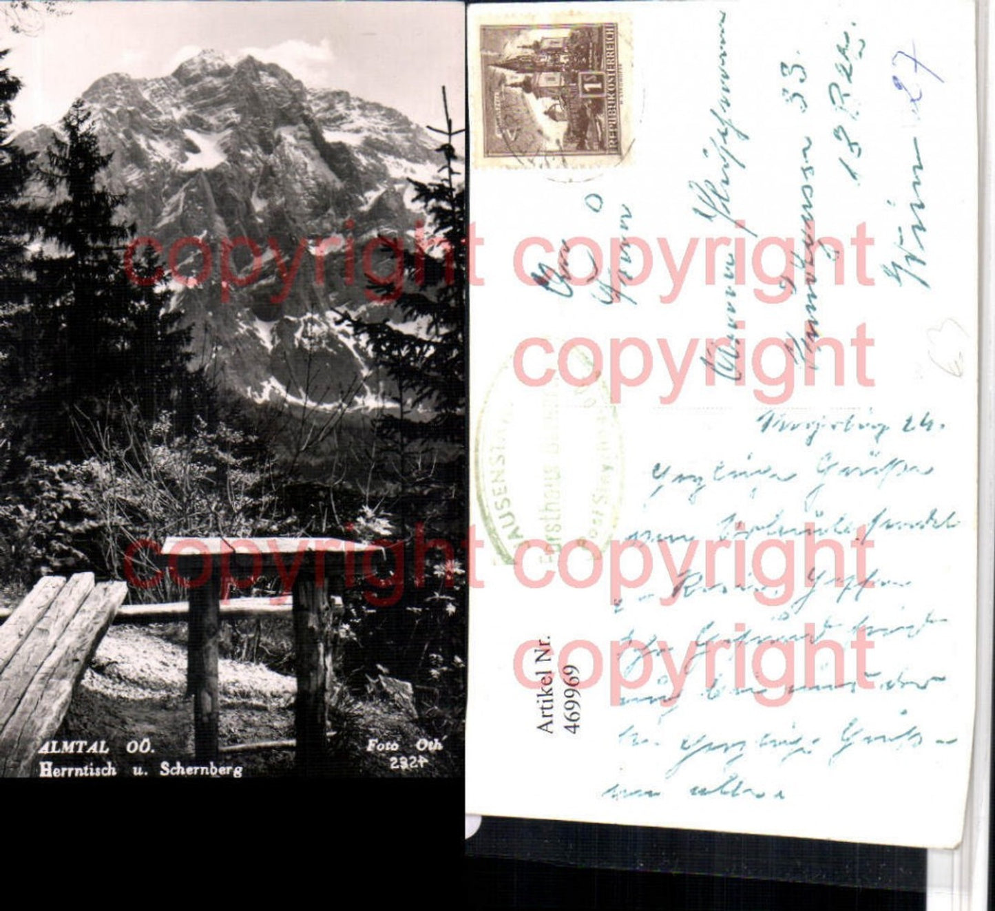 469969,Almtal b. Grünau Herrntisch m. Schernberg Bergkulisse