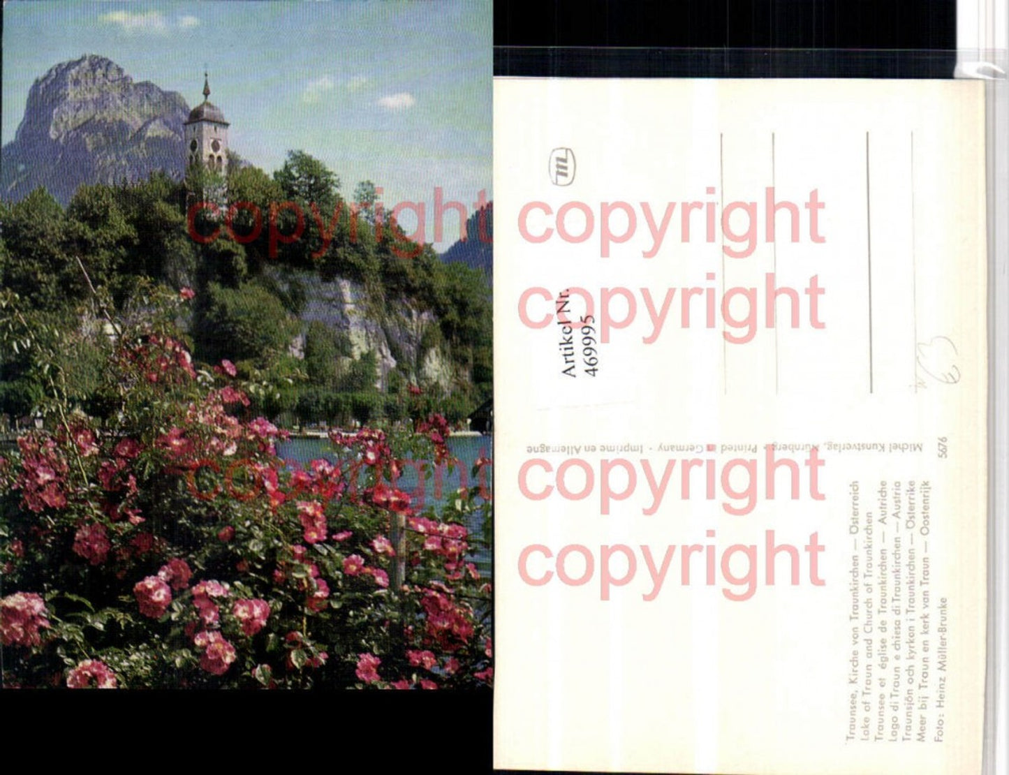 469995,Traunkirchen am Traunsee Kirche Blumen