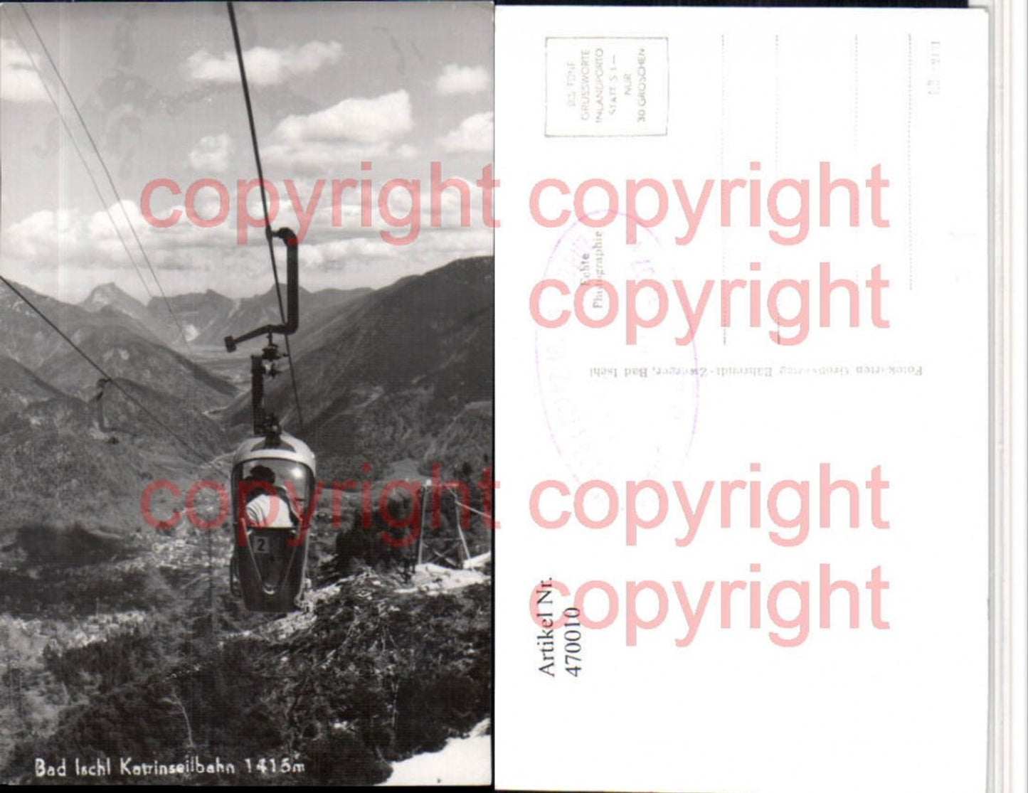 470010,Bad Ischl Katrinseilbahn Seilbahn Bergkulisse