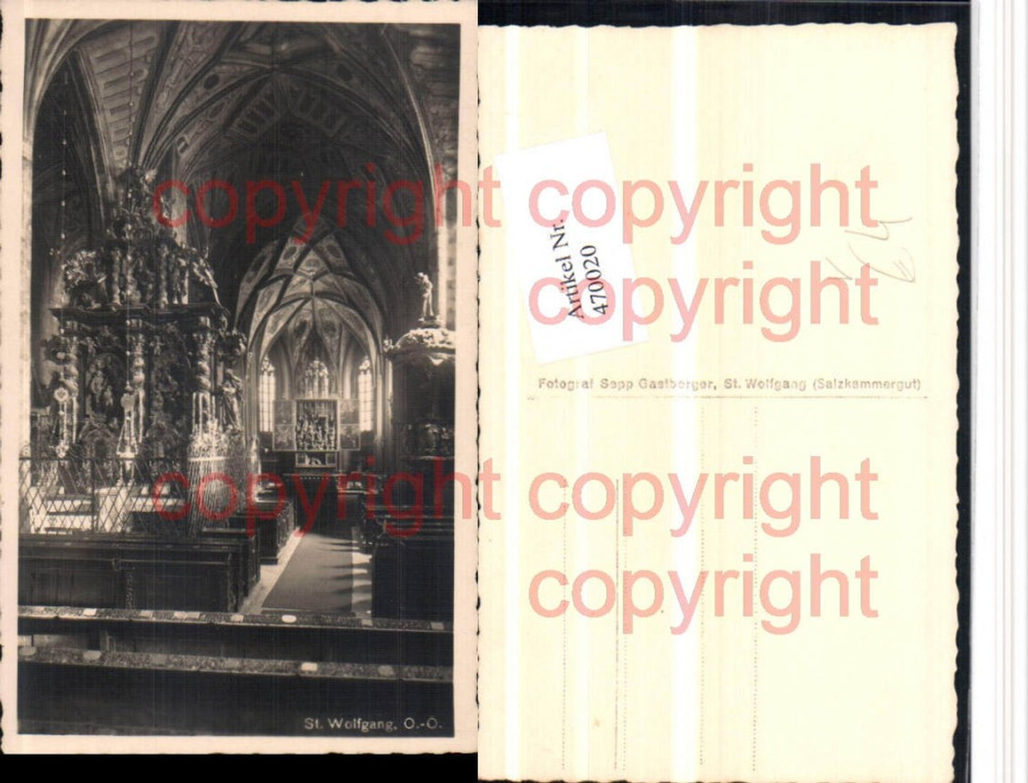 470020,St. Wolfgang Kirche Innenansicht pub Sepp Gastberger