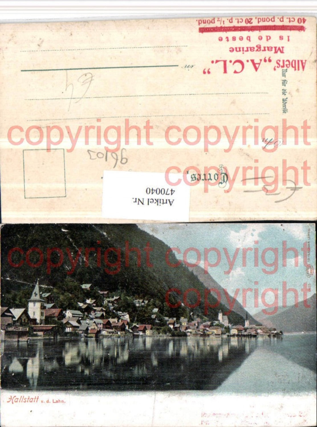 470040,Hallstatt Totale von d. Lahn