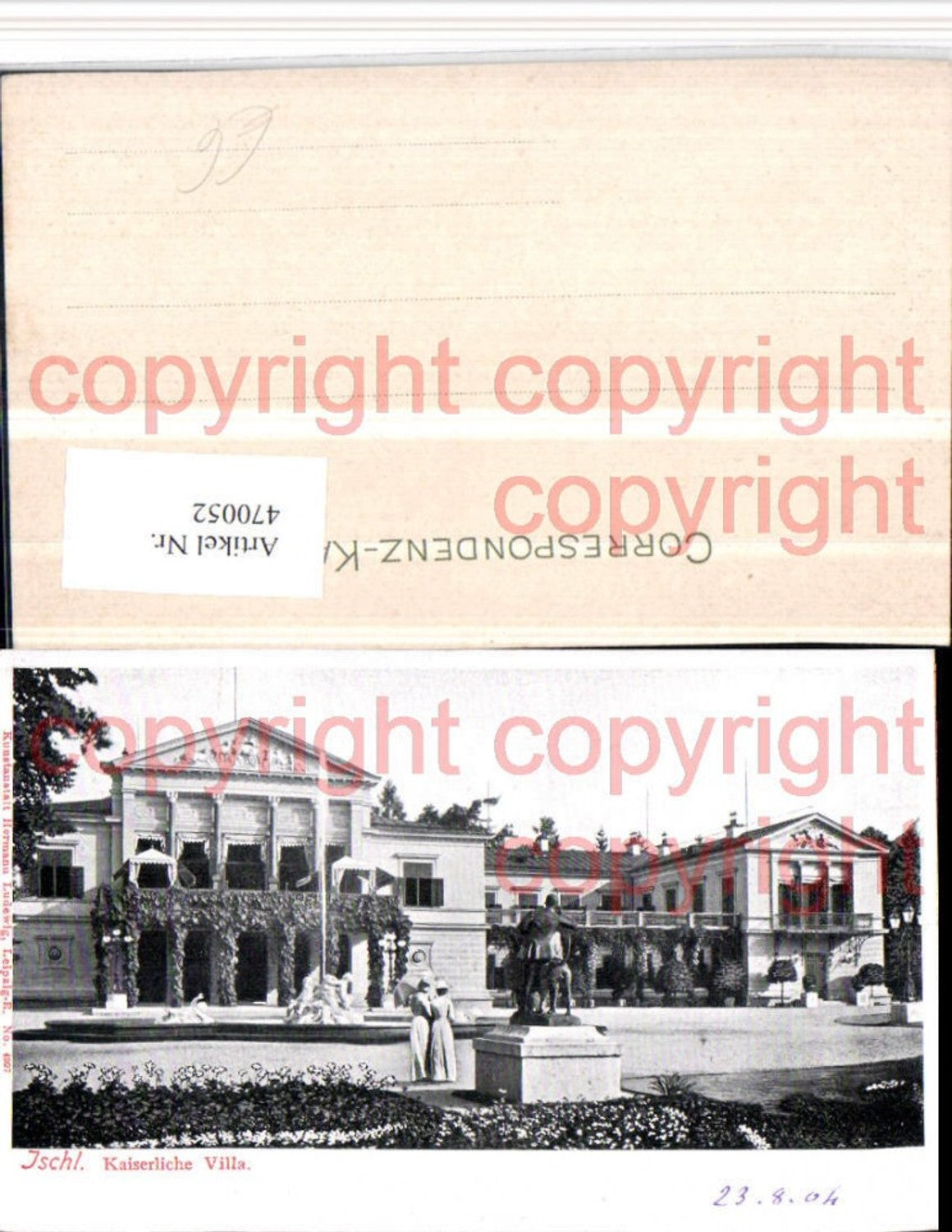 470052,Bad Ischl Kaiserliche Villa Brunnen Statue