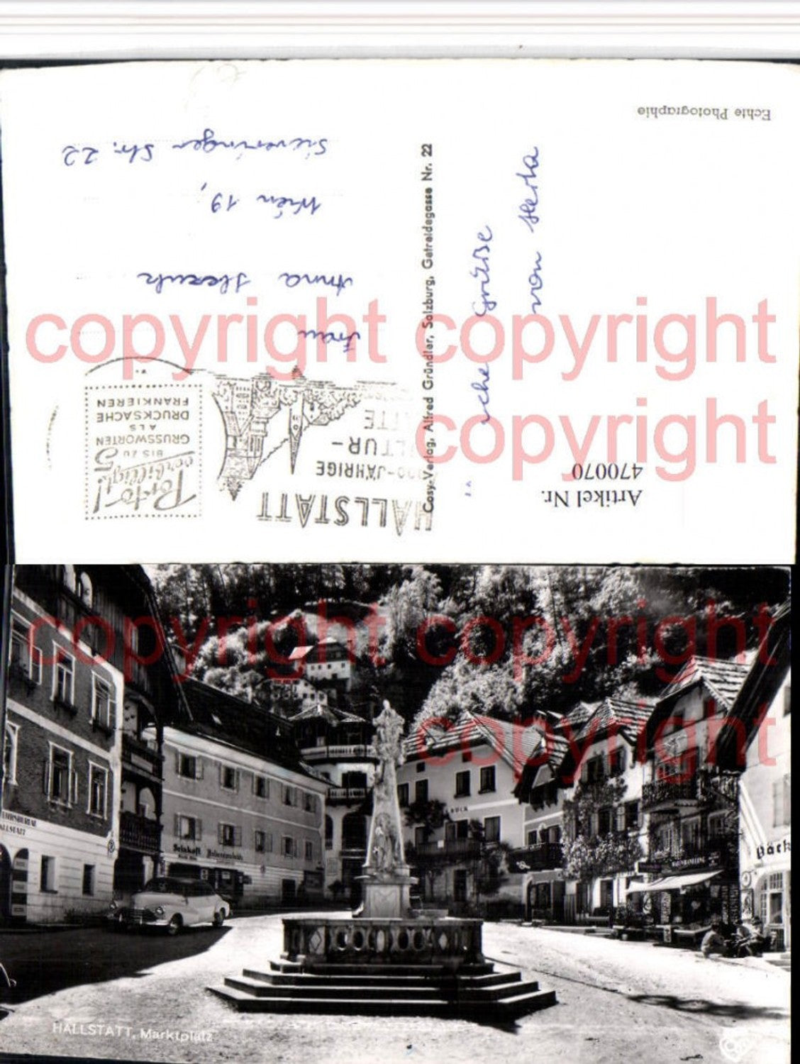 470070,Hallstatt Marktplatz Brunnen pub Cosy 566