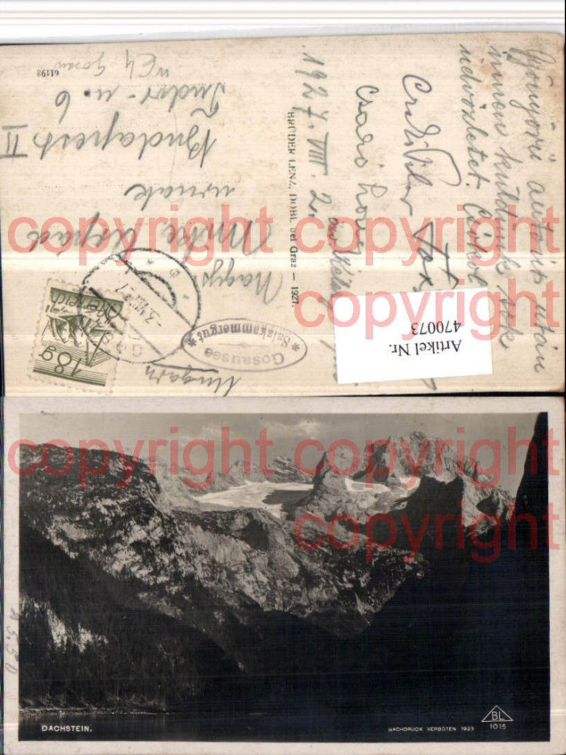 470073,Gosausee See b. Gosau m. Dachstein Bergkulisse